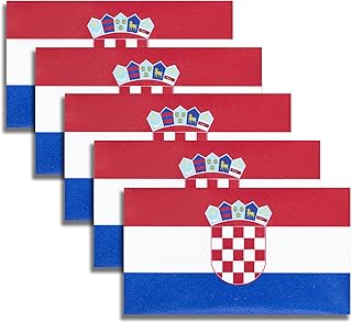 5 Croatia Flag Pieces Sticker In Tactical Vinyl Vinyl Flag Croatia Croatia Sticker For Vehicles Car Wall Shock Wallets 2.5 x 4.5 inches.. DIAYTAR NIGERIA brings retail convenience to your screen with affordable prices and dependable shipping.