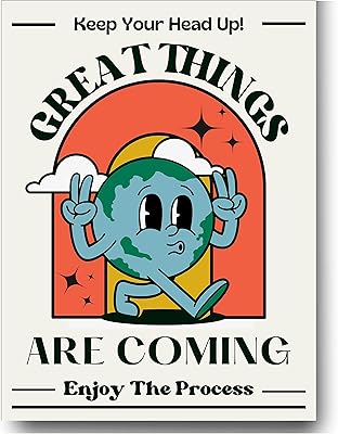 Retro printed poster of wall art Funny positive citation of inspiring motivation for decoration.. DIAYTAR NIGERIA brings the market to your fingertips with affordable prices and swift delivery services.