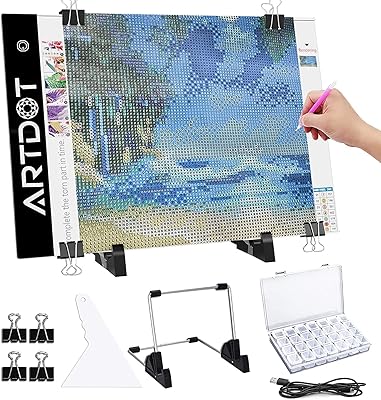 A4 LED light block for diamond drawing kit powered by USB.. DIAYTAR NIGERIA revolutionizes online shopping with competitive prices and reliable 5-8 day delivery.
