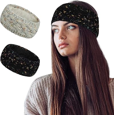 Winter bands for women, hot and thick ear cover, knitted ear cover for cold weather (pack of 2).. The future of online shopping in Nigeria is here — welcome to DIAYTAR.