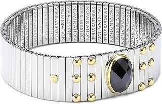 Cubic zirconic bracelet with stainless steel facets.. Enjoy stress-free shopping with affordable prices on DIAYTAR Nigeria.