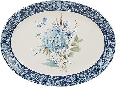Bohemian Blue Oval Blue Clean Certified, 16 "X 12" X 3.17 ", Multicolore.. Transform how you shop with DIAYTAR NIGERIA's vast selection and budget-friendly delivery options.