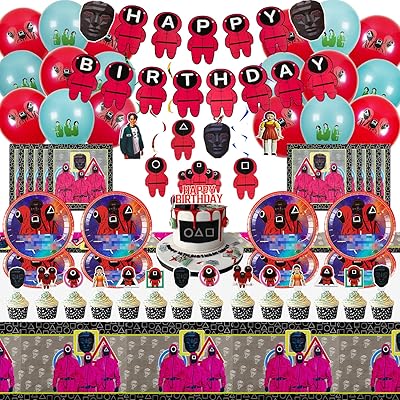 Children's birthday party decorations include a banner, plates, cake decorations, a tablecloth, balloons and party decorations on the theme of dramatic games for lovers of adventure games.. DIAYTAR NIGERIA: Your partner in affordable online shopping with dependable delivery within 8 days.