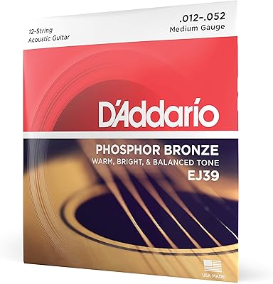 Acoustic guitar strings Da Addario Phosphor Bronze, American Bluegrass, 12 MEDIUM CORDES 12-52 (EJ39).. Discover endless possibilities with DIAYTAR NIGERIA's vast e-commerce selection and budget-friendly delivery.