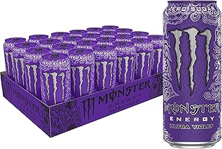 Energy drink without ultra -purple sugar, 500 ml (package of 12) by monster