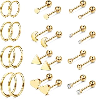 24pcs 316L Surgical steel Easter Cartilage Small rear spiral hrench earrings.. DIAYTAR NIGERIA: Where shopping is easy, prices are low, and delivery is just days away.