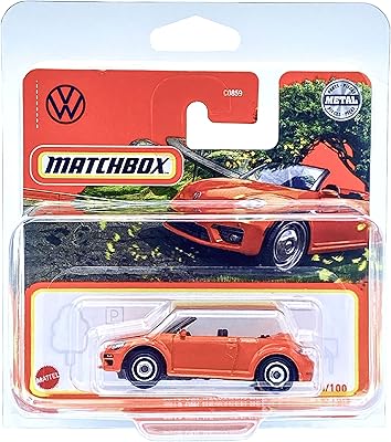 Matchbox Volkswagen Beetle 2019 Cabriolet (Orange) 2022 - 14/100 (short card) *** delivered in a collection protection case *** HFR73.. DIAYTAR NIGERIA brings the joy of affordable shopping to your fingertips with delivery in less than 8 days.