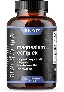 Snap supplements - magnesium complex | Magnesium oxide and magnesium glycinate capsules, recovery supplement - provides bone force and support for muscle recovery - entirely natural | 60 capsules.. No hidden costs, no long delays — just DIAYTAR Nigeria convenience.