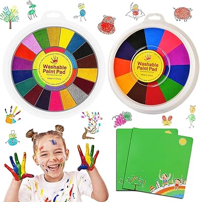 Set of amusing finger paint, 2 sets of 12/25 colors, set of washable finger paint for children with 2 coloring pounds, fingerprint painting without danger for children, skin -respecting drawing toys for children, educational toy gifts.. DIAYTAR NIGERIA delivers more than purchases - we deliver affordable shopping solutions within the week.