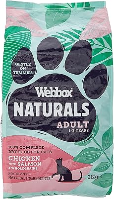 Natural food for webbox cats - dry chicken and salmon 2 kg.. DIAYTAR NIGERIA connects desire with fulfillment through our affordable e-commerce platform.