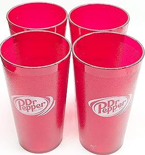 Set of red plastic cups with Dr. logo. Pepper from 4.4 to 16 oz.. DIAYTAR NIGERIA: Where every Nigerian finds what they need at prices they can afford, delivered promptly.