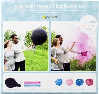 Pearhead balloons to reveal the genre, kit of party supplies and decorations, containing pink and blue powder, glitter and ribbons.. From daily deals to exclusive products — DIAYTAR Nigeria has you covered.