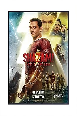 Theissen Shazam! Fury of the Gods Film poster, posters for bedroom wall decoration - matt poster, 11 x 17 inch frame gift (28 cm x 43 cm).. Unlock endless possibilities with DIAYTAR NIGERIA's affordable marketplace and reliable delivery service.