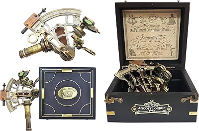 New antiquity store - Sextant Large Brass Navigation Machine Sextant Navegacion Sextant Marin in a solid wood gift box.. Shop across categories at DIAYTAR NIGERIA and enjoy budget-friendly nationwide shipping in 5-8 days.