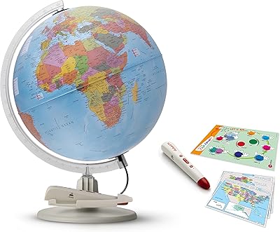 Luminous and rotary educational globe technodideka for children by Parlamundo - 30 cm | 12 inches - blue with LED light.. Your ultimate shopping destination, DIAYTAR NIGERIA combines extensive selection with affordable shipping.