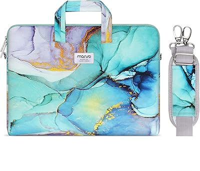 MOSISO laptop shoulder bag with carriage strap with MO-MBH189 marble pattern.. Shop with purpose and save with DIAYTAR NIGERIA's extensive platform and nationwide delivery service.