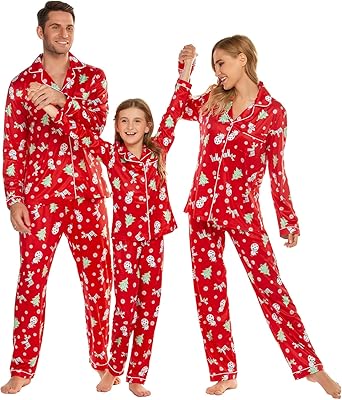 Christmas matching pajamas for men for family, pajama set with button (man/red, size l), red with Christmas tree, l.. DIAYTAR NIGERIA: Where affordability and variety come together with nationwide 5-8 day delivery.
