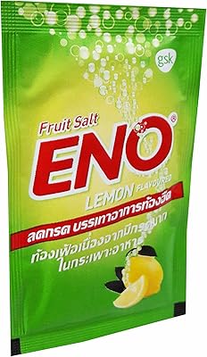 Package of 20 ENO sparkling antacids (lemon flavor, fruit salt) for indigestion and flatulence. (4.3 g/package)... Your digital marketplace solution, DIAYTAR NIGERIA delivers quality and value within the week.