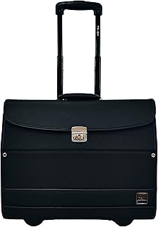 Classic rigid suitcase with key lock - laptop, business case - roller bag for cabin pilot, black.. DIAYTAR NIGERIA connects your desires with reality through our affordable e-commerce platform and quick delivery.