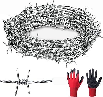 25 -foot barbed wire, 18, 4 pt caliber, galvanized wire, easy to fold, real wars thread, perfect for court or crafts (7.62 m).. Shop smarter with DIAYTAR NIGERIA's diverse marketplace and budget-friendly nationwide delivery.