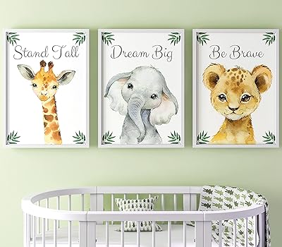 Set of 3 prints of leaves and quotes from Safari animals Wall Mary Gift for Room.. Shop smart, shop DIAYTAR - Nigeria's most affordable e-commerce platform with nationwide delivery.