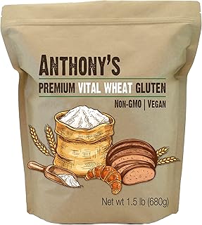 Anthony's vital wheat gluten, 1.5 lb, rich in protein, vegan, GMO -free, keto compatible, low in carbohydrates.. DIAYTAR NIGERIA: Transforming online retail with affordable prices and consistent 5-8 day nationwide delivery.