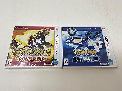 Double Nintendo Pokémon Rubis Omega and Sapphire Alpha Pack - 3D edition.. DIAYTAR NIGERIA brings the market to your fingertips with affordable prices and swift delivery services.