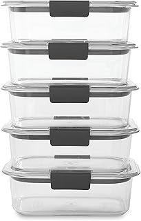 10 food conservation boxes Rubbermaid Brilliance with lids for lunch the preparation.. Your trusted shopping partner, DIAYTAR NIGERIA offers extensive selection with quick delivery options.