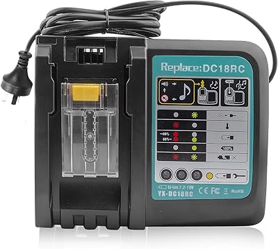 Laptech replacement battery charger DC18RC 14.4 V/18 V For Makita DC18rc DC18RA DC18SF, compatible with tool battery L1430 BL1860 BL1820 BL1830 BL1850B BL1840 LIBERHIUM-ion LXT.. DIAYTAR NIGERIA brings the nation's largest product catalog to your doorstep at prices you'll appreciate.