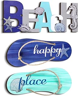 3 pieces beach panel with ocean shells and seasle element suspended in wooden water decor beach wall ornament decor for coast theme Decor of beach house beach decor beach beach.. DIAYTAR NIGERIA: Revolutionizing how Nigerians shop with affordable prices and prompt delivery services.