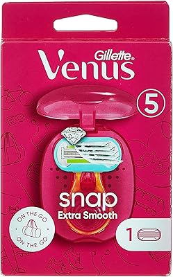 Gillette razor Venus Extra Smooth Snap For Women, Rose, 1 piece.. DIAYTAR NIGERIA delivers more than expected with our extensive catalog and 5-8 day delivery service.