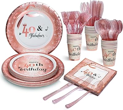 Homix set of towels and festive cups in pink gold of 40 pieces with cutlery.. Nigeria's favorite online shopping platform, DIAYTAR offers unbeatable prices and delivery within a week.