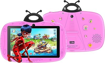 Intelligent tablet if Idea CM75 for children with Android system, 7 inch screen, Wi-Fi, Bluetooth and integrated support for early education (pink).. Order now, relax later — DIAYTAR Nigeria ships in 5 to 8 days.