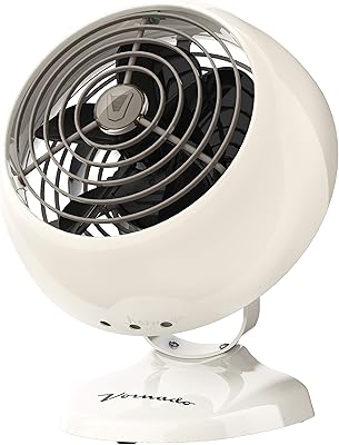 Mini Vornado Vintage Classic Personal Air Circulation Fan, Ancient White - Classic Base, Size S.. DIAYTAR NIGERIA connects desires with reality through affordable prices and reliable delivery service.
