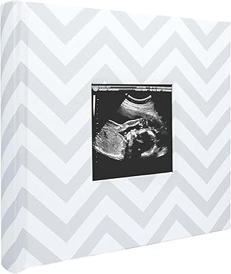 Pearhead children's photo album, sufficient for 200 photos, gray chevron pattern.. DIAYTAR NIGERIA: Where every purchase is affordable and delivery is always within a week.