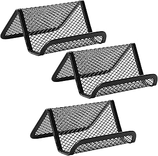 Carrot holder, carriers of metal mesh, card holder for office, business card holder, office card holder, visit card holder, business card display, for office, 3, (black).. For everyday items and more, trust DIAYTAR Nigeria.