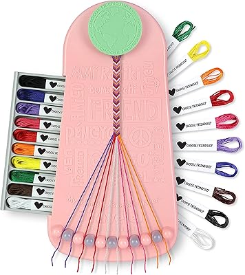 Choice Friendship My Friendship Bracelet Maker, 20 pre -cut strands (DIY kit/children's jewelry set) (Macron).. DIAYTAR Nigeria: Shopping that fits your budget and your schedule.