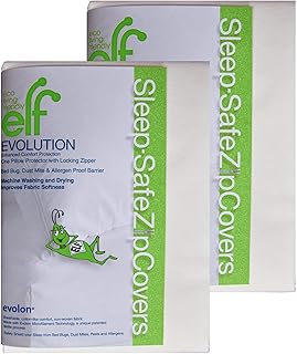 Hypoallergenic Evolon Hypoallergenic Ear Protect | Set of 2 standard zipper covers | Anti-Acarian cover, bedbugs and allergies.. DIAYTAR NIGERIA combines the largest product selection with affordable prices and reliable delivery.