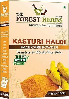 The Forest Herbs Naturals Care by Nature Kasturi Manjal Amba Haldi Powdery Pure Organic Turns To Blanch the Skin, 100 g, Multicolor.. Shop from anywhere in Nigeria and receive your DIAYTAR purchases at affordable prices within a week.