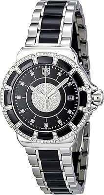 Dressed watch for women wah1219.ba0859 Formula 1 with black, black dial, bracelet.. DIAYTAR NIGERIA: Where every purchase is affordable and delivery is always within a week.