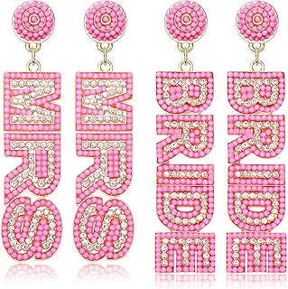 Set of bridal and lady earrings, bridal earrings in rhinestones, cowboy hat, earrings for women, bridesmaids, young girl's funeral gift.. One platform, endless products — welcome to DIAYTAR Nigeria.