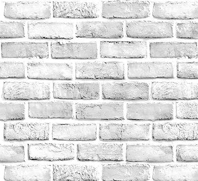 YanCoob Wallpaper Sticker White Brick and Gray Brick Pattern For House, Door, Christmas Decoration (18 "X 120").. Experience the future of online shopping with DIAYTAR NIGERIA's extensive product range and competitive pricing.