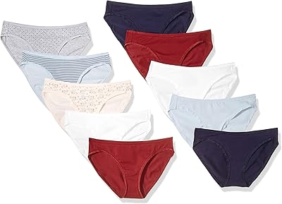 Bikini bikini in Amazon Essentials cotton for women (available in version plus), set of 10, hot/multicolored print, size M.. Discover shopping reimagined with DIAYTAR NIGERIA's extensive catalog and 5-8 day delivery service.
