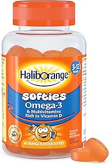 Omega-3 Haliborange vitamins for orange multivitamin children and soffeties, package of 60.. DIAYTAR NIGERIA: Your affordable gateway to thousands of products delivered within a week.