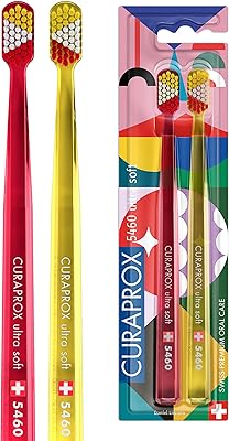 CuraProx CS 5460 Ultra soft manual toothbrush special edition Power Smile Pack of 2 flexible toothbrushes.. Transform your online shopping experience with DIAYTAR NIGERIA's affordable and diverse marketplace.
