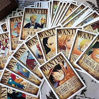 Goodrun 100 pieces anime one piece pirate Wanted postcards in a box.. DIAYTAR NIGERIA delivers satisfaction with every purchase through our affordable and reliable service.