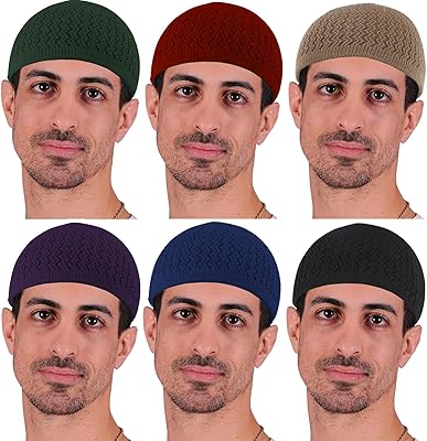 Xeiwago 6 Pieces Keffiyeh Bonnet Bonnet Bonnet Under Haycaps For Men and Women.. DIAYTAR NIGERIA: The marketplace that brings affordable products to every Nigerian home in under 8 days.