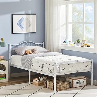 Viselo double bed in 14 inch metal with head and foot, robust box spring with steel slat support, no upholstery required, white.. Explore the biggest product variety online — only at DIAYTAR Nigeria.
