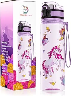 Celestial unicorne children's water bottle Design Clearly Purple Purple for girls, school, work, travel, waterproof, unbreakable, without BPA 500 ml.. Your go-to destination for affordable online shopping, DIAYTAR NIGERIA delivers in under 8 days.