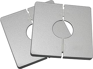 Set of 2 Square plates in silver ABS plastic with 28 mm/1.1 "hole and cover of wall water pipe.. Your go-to destination for affordable online shopping, DIAYTAR NIGERIA delivers in under 8 days.